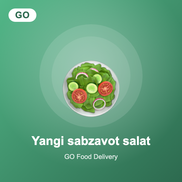 Yangi sabzavot salat